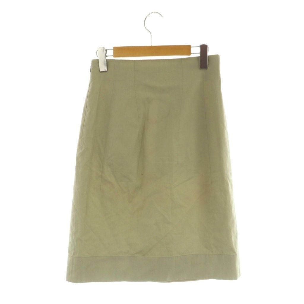 ジルサンダー JIL SANDER タイトスカート ロング タック 34 ライト