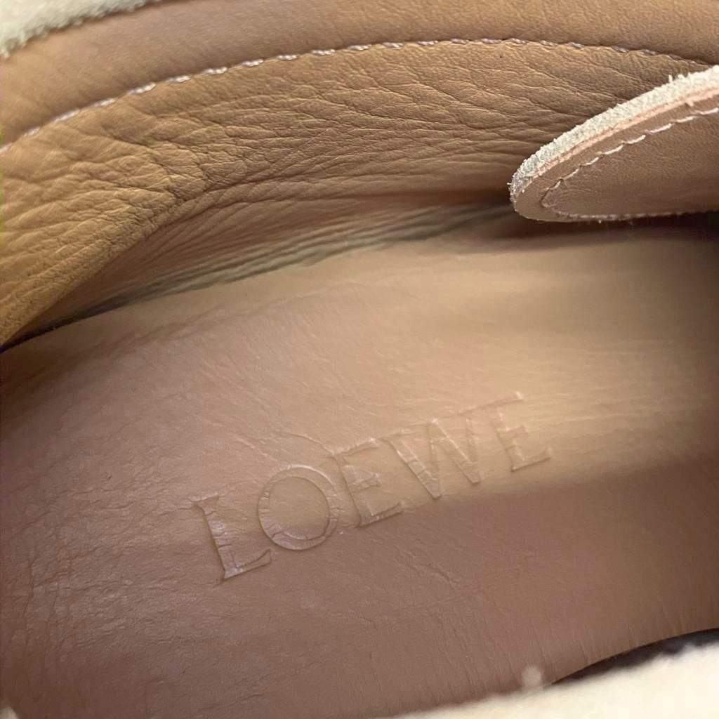 ロエベ LOEWE フリンジモカシン モカシン スエード 38 ベージュ - メルカリ