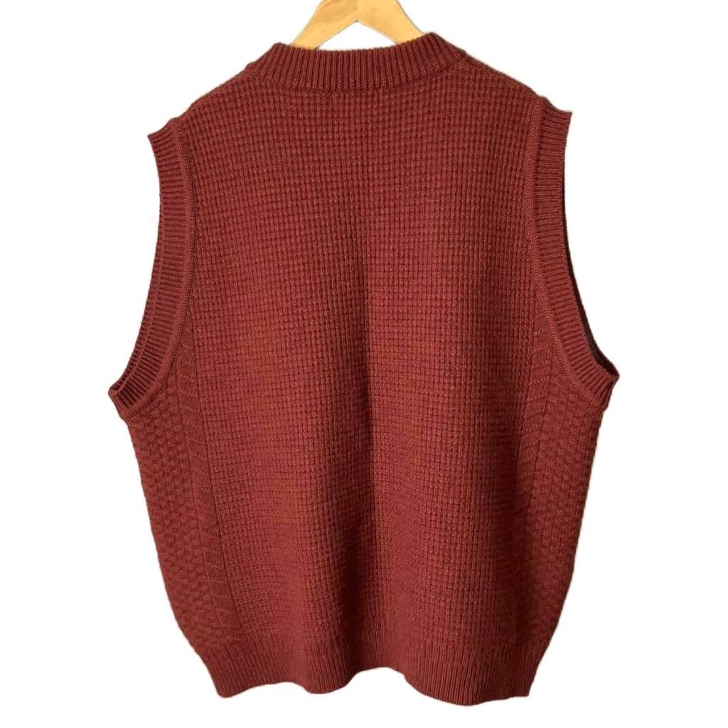 ヤシキ YASHIKI Yukiiro Vest ベスト ウール ニット レッド 1 YSK-22AW