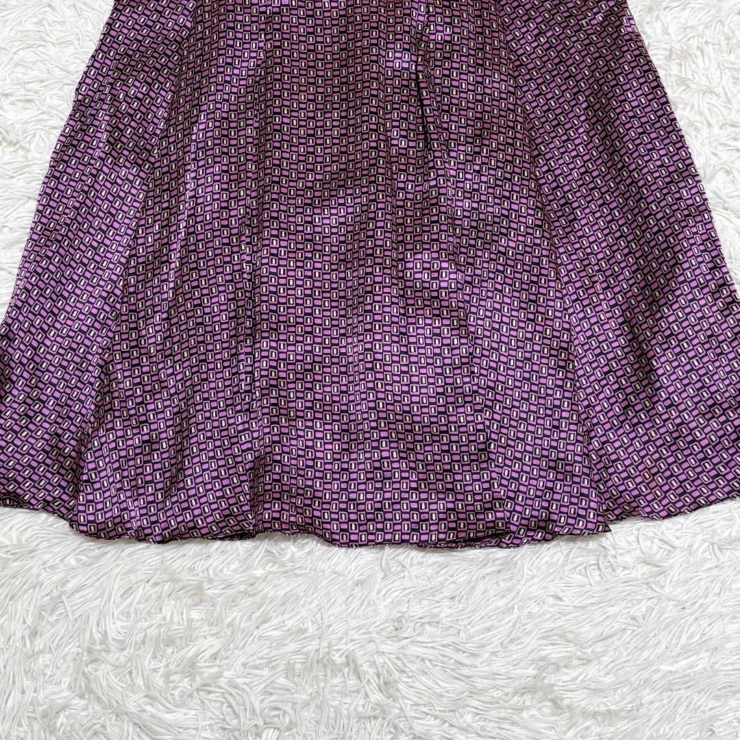 美品】 ARMANI COLLEZIONI シルクレトロ柄ひざ丈スカート 36 - メルカリ 