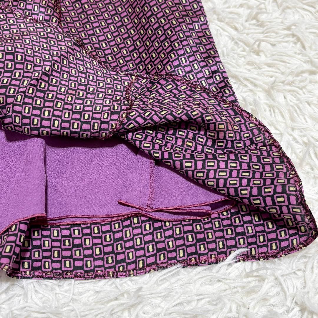 美品】 ARMANI COLLEZIONI シルクレトロ柄ひざ丈スカート 36 - メルカリ 