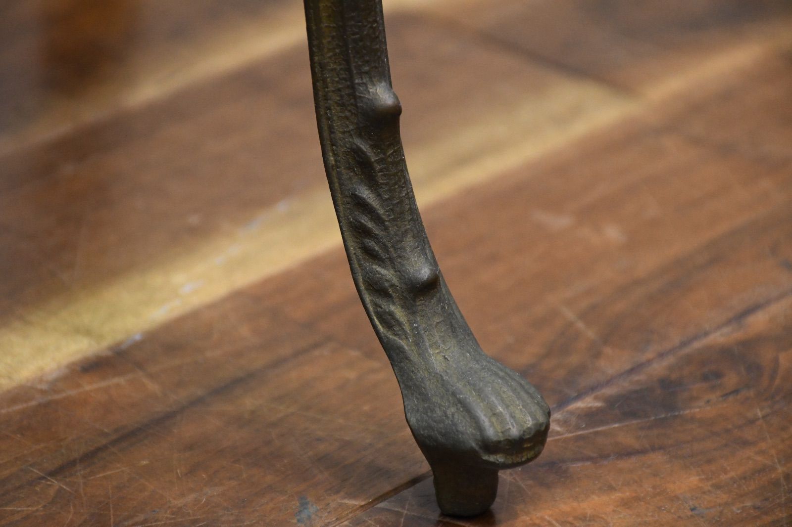 FAC26 イタリア製 猫脚 真鍮×オニキス サイドテーブル 2段 飾り台 花台