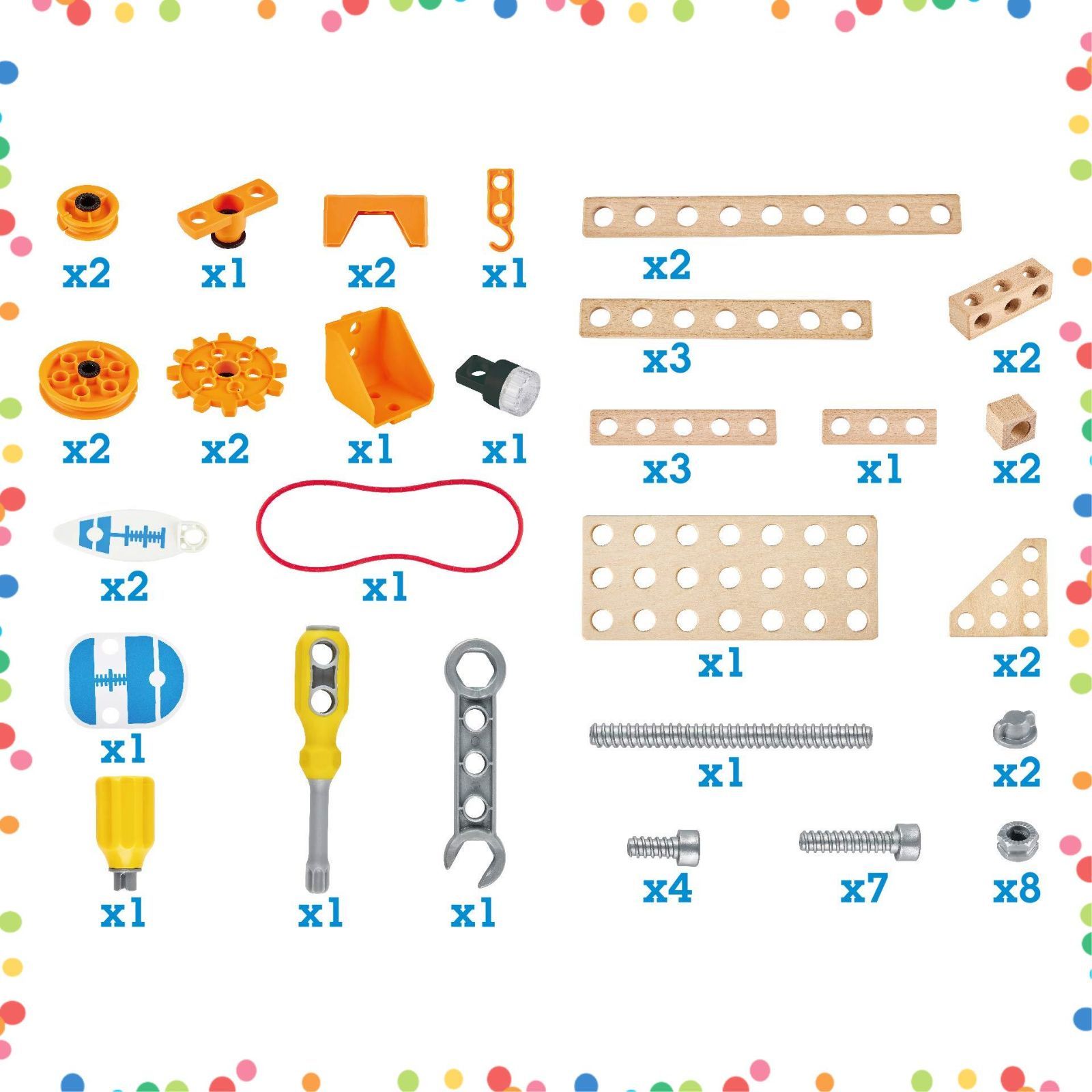  E 3032 組み立て遊びデラックスセット ジュニアインベンター Hape ハペ その他 文房具 事務用品