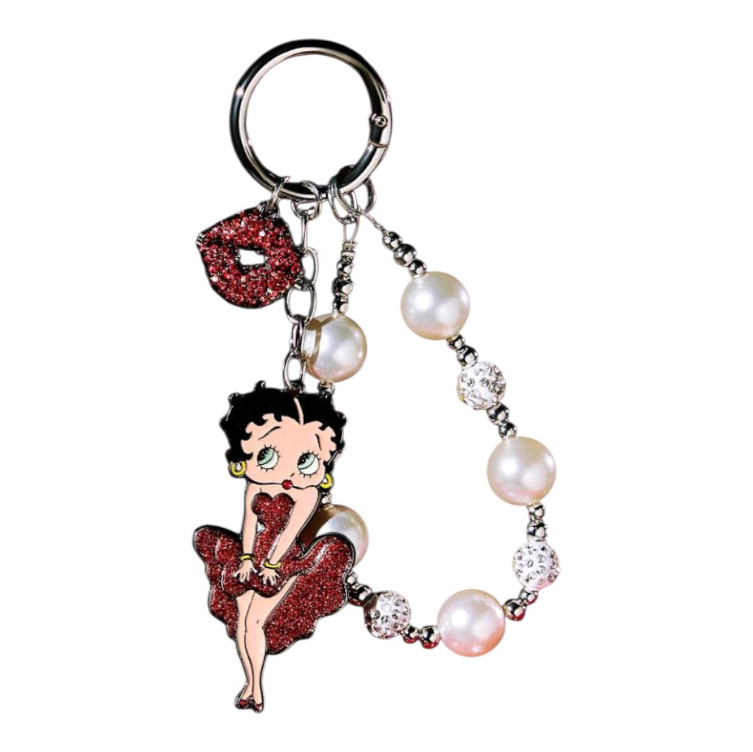 Betty Boop ベティちゃん キーホルダー ベティブープ パール