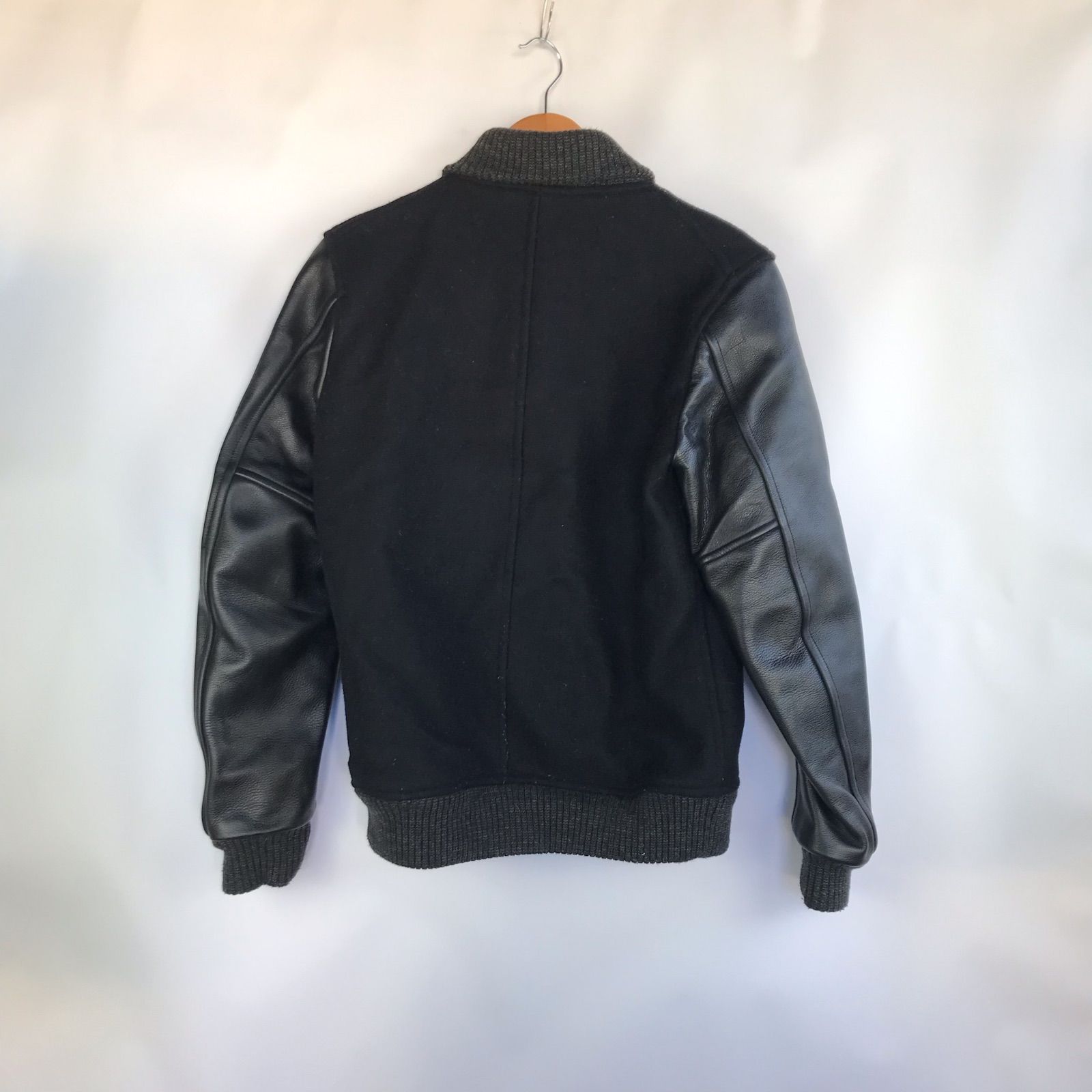 AMERICAN RAG CIE スタジャン 牛革 メンズ 2 ブラック