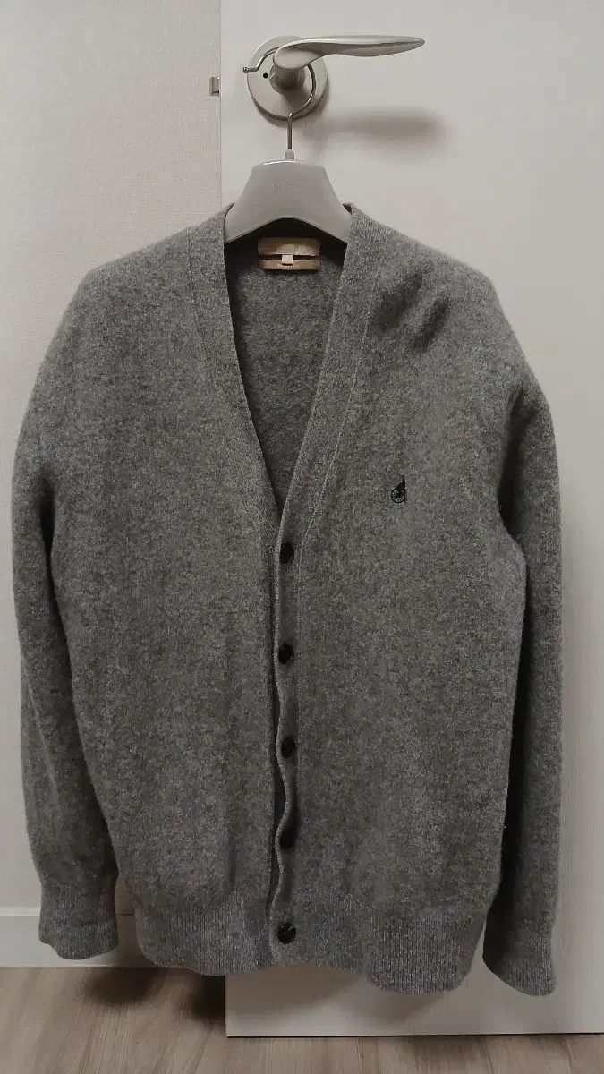 ビーンポール グレー ウール カーディガン XL ドライ後 100-105程度 実寸