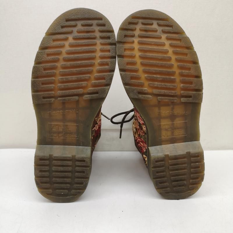 ドクターマーチン フラワー 花柄 8ホール レースアップ ブーツ