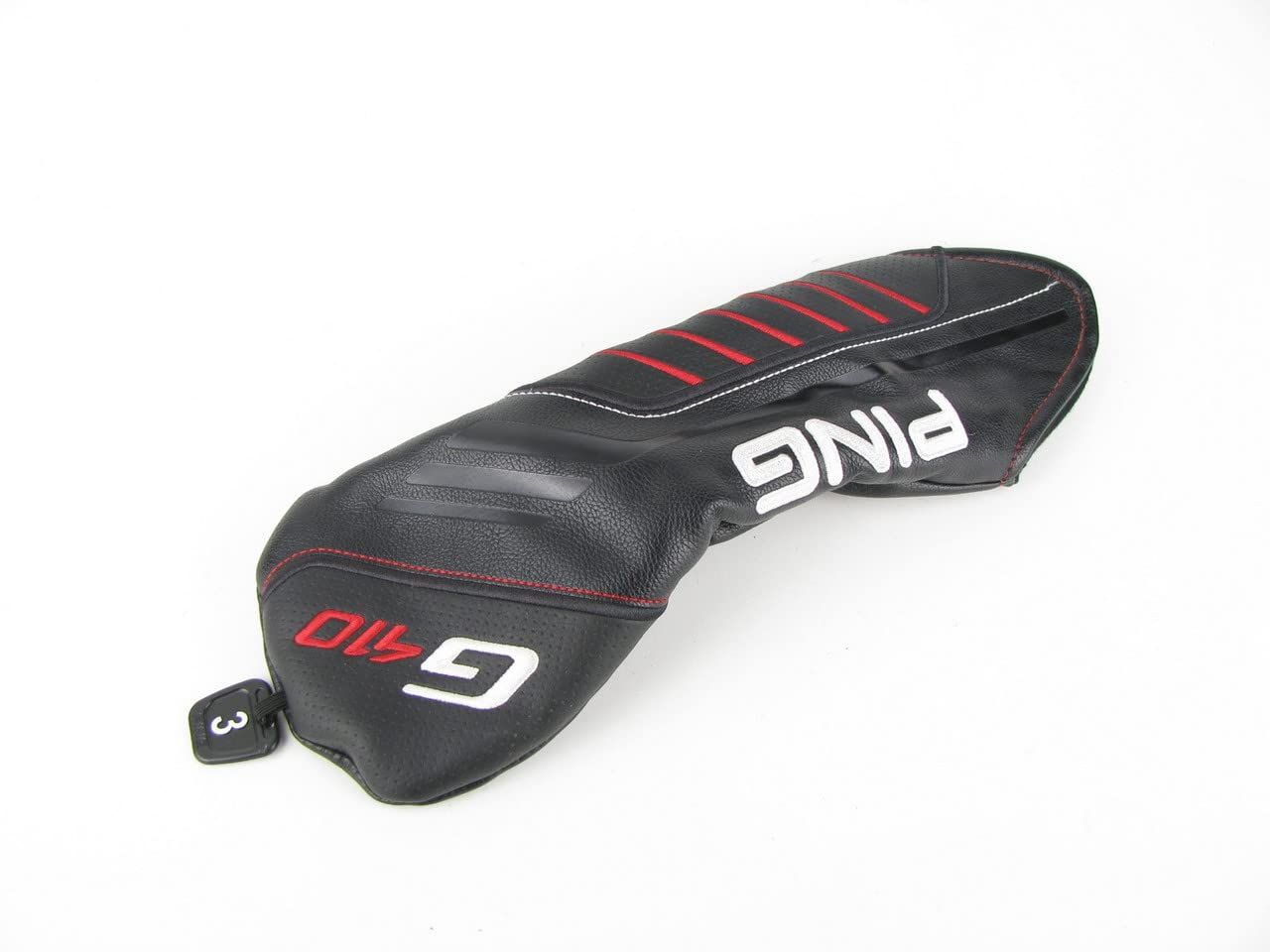 PING G410 ウッドフェアウェイヘッドカバー ブラックとレッド タグ付き
