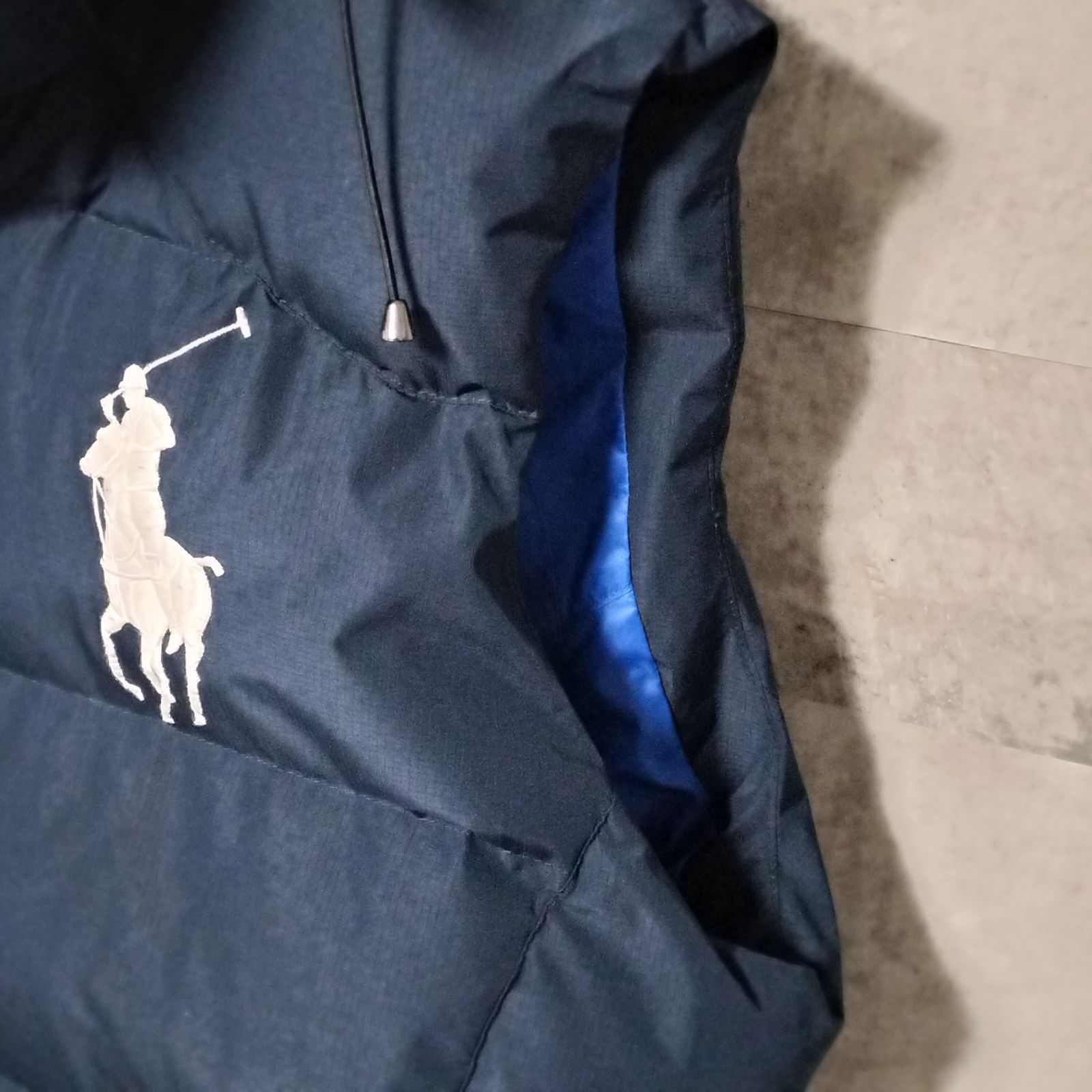 美品】POLO RALPH LAUREN 2way ビックポニー ダウンベスト Lサイズ