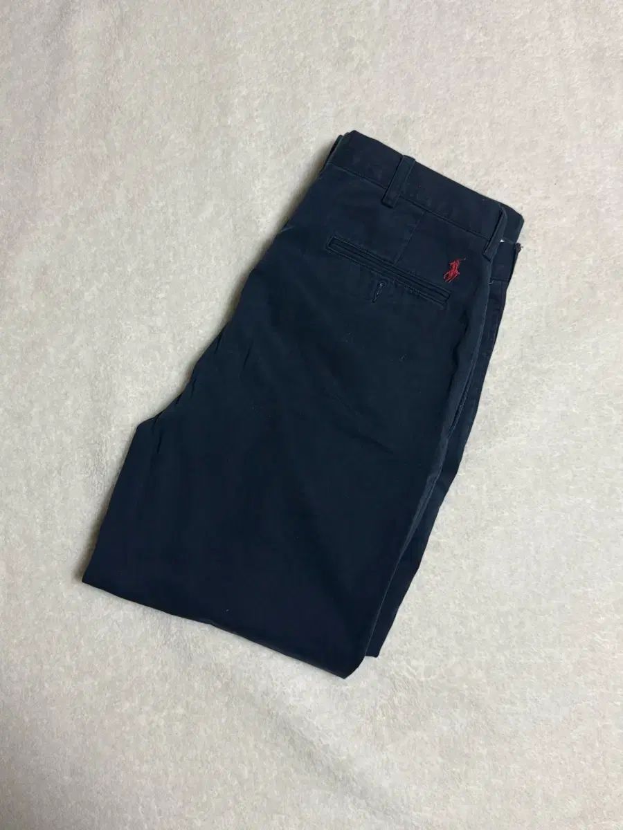 ポロラルフローレン ETHAN ダブル プリーツ チノ パンツ ネイビー