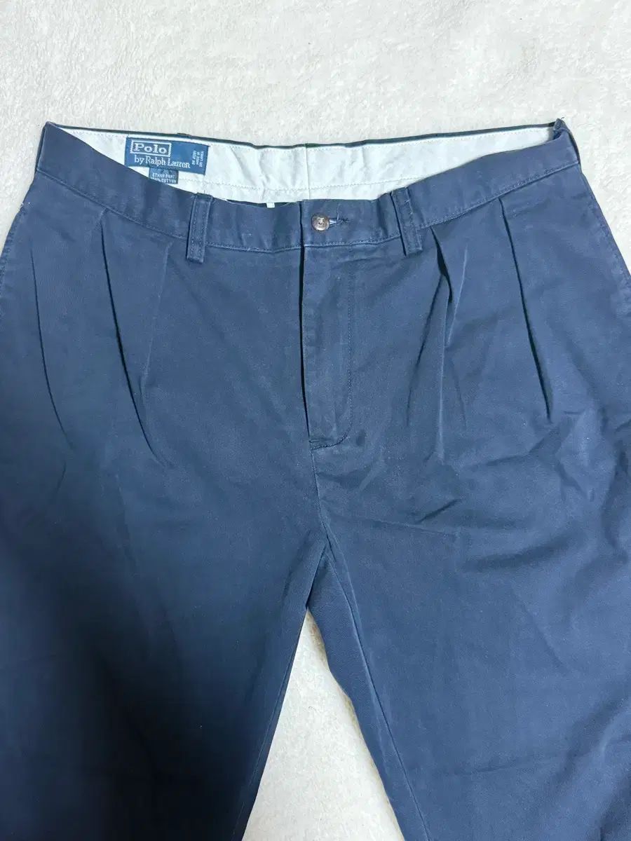  ポロラルフローレン ETHAN ダブル プリーツ チノ パンツ ネイビー チノパン パンツ