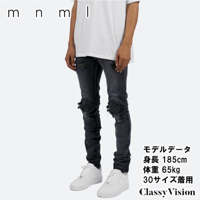 eyden着用】【MC TYSON着用】mnml X162 ストレッチスキニーデニム