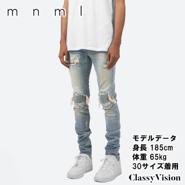 mnml ミニマル　x162 スキニーパンツ 32 eyden着用 eyden着用】【MC TYSON着用】mnml X162 ストレッチスキニーデニム