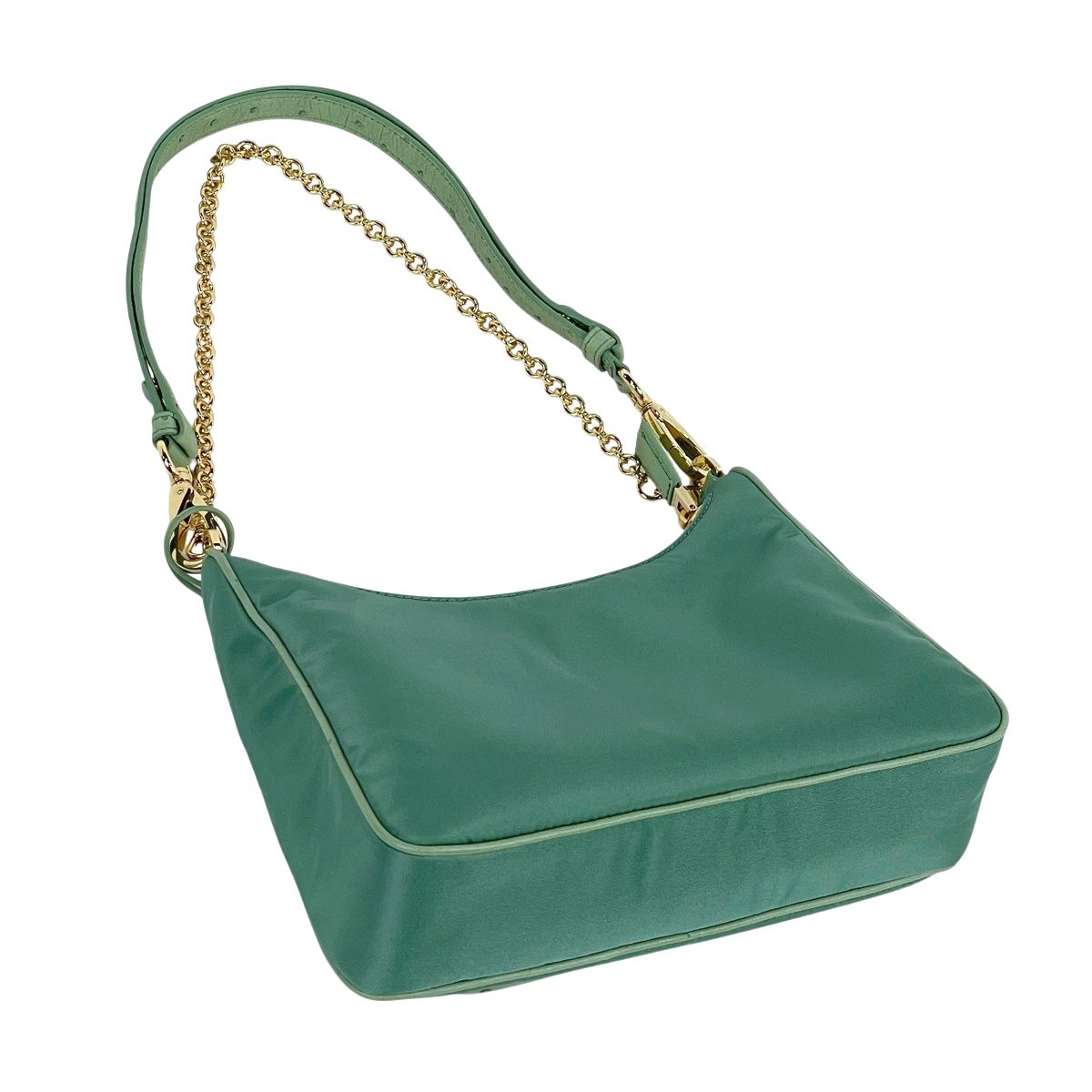 プラダ PRADA ロゴプレート ショルダーバッグ チェーン ハンドバッグ