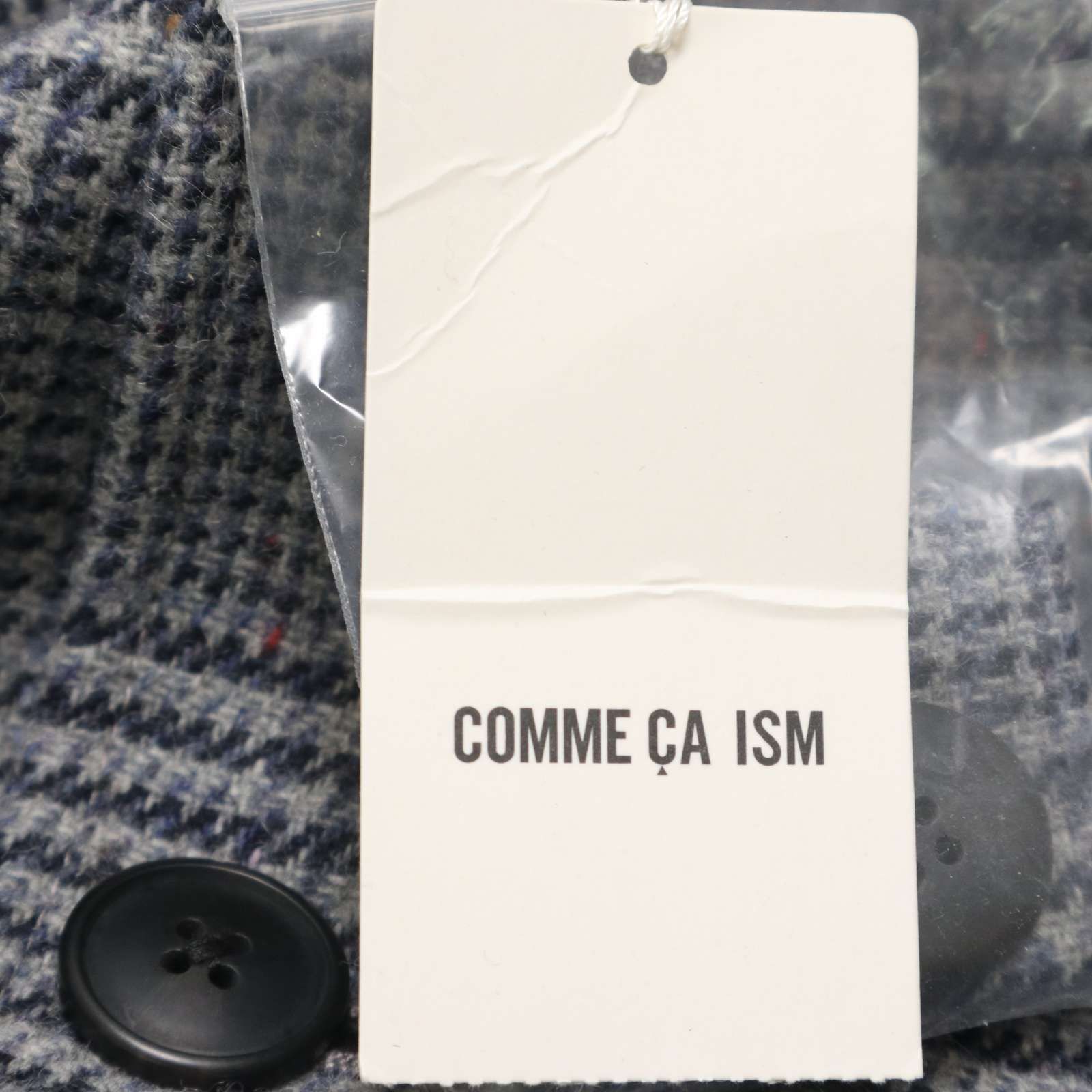 新品 未使用】 COMME CA ISM コムサイズム 秋冬☆ ウール ツイード 