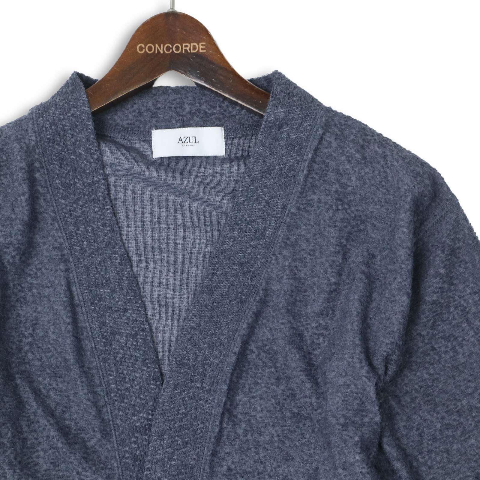 【新品 未使用】 AZUL by moussy アズール マウジー 通年 ニット カーディガン 羽織り Sz.S　メンズ