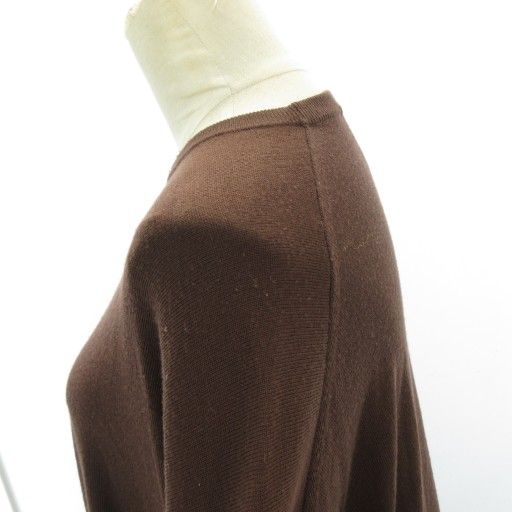 エイトン ATON 近年 ニットワンピース ロング 茶 ブラウン 02 約M