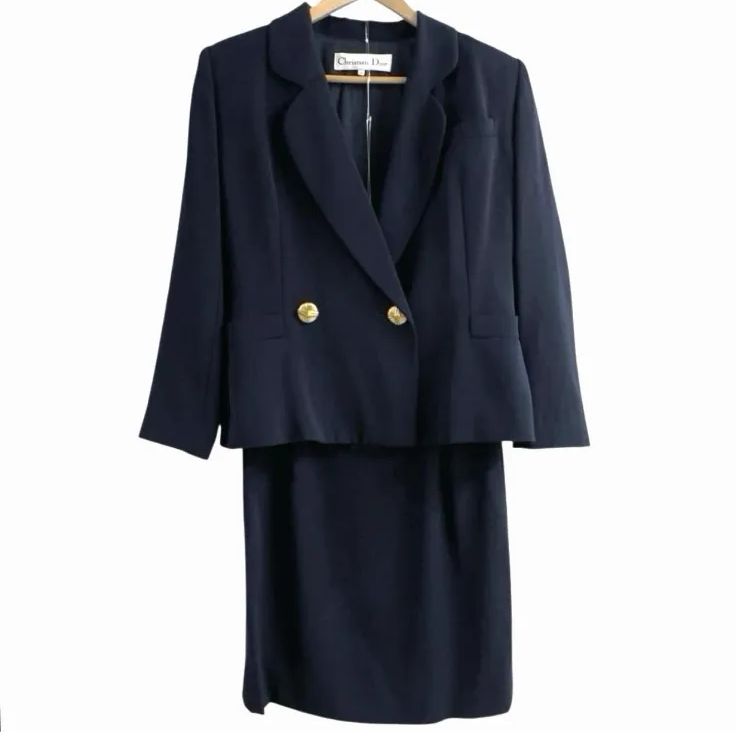 ヴィンテージ Christian Dior クリスチャンディオール 金釦 ジャケット