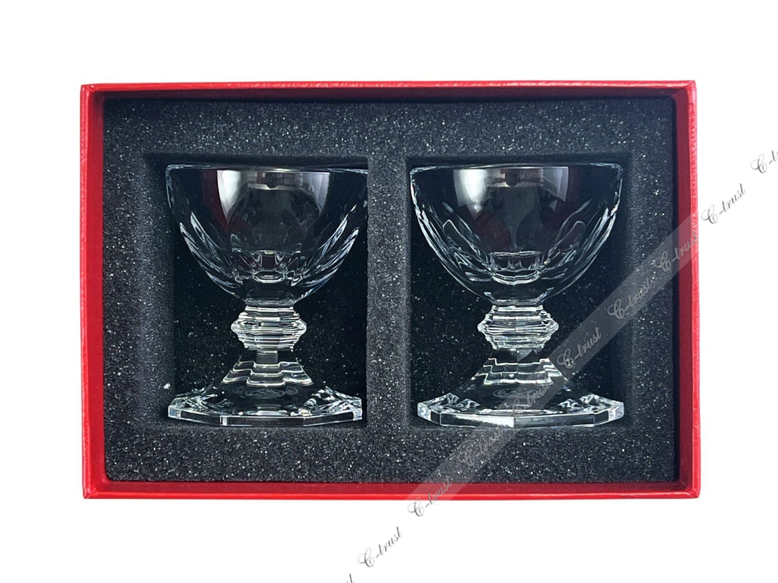 Baccarat バカラ アルクール エッグスタンド ペア 食器 クリスタル