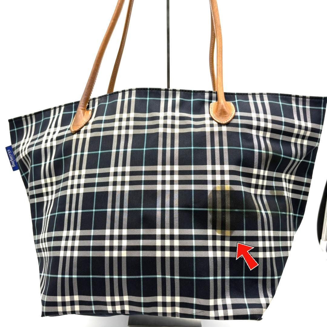 ✨綺麗✨バーバリーブルーレーベル トートバッグ 肩掛け キャンバス ロゴ レザー BURBERRY BLUE LABEL バーバリーブルーレーベル トートバッグ