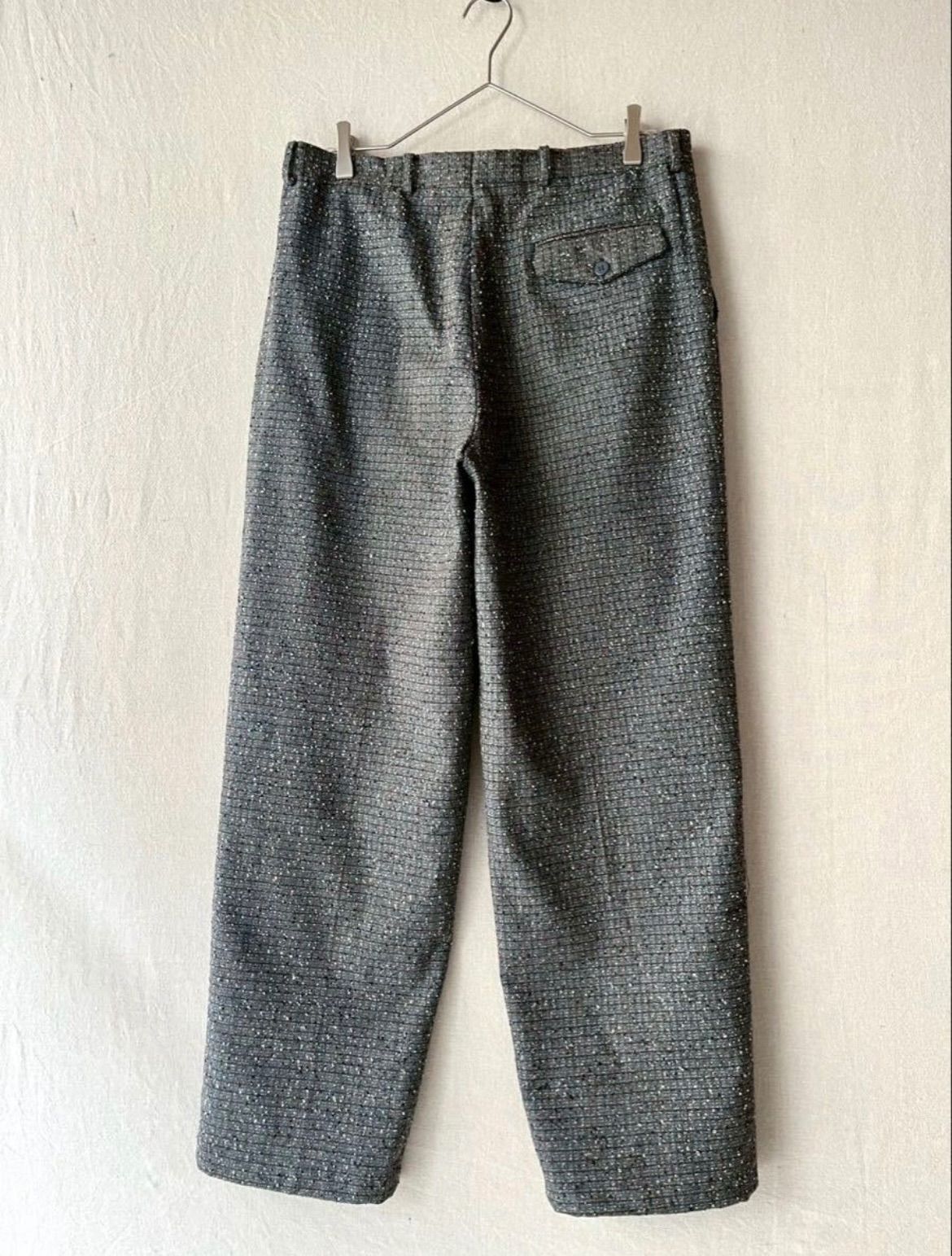 イタリア製 90s Euro vintage ウール スラックス / グリーン チェック