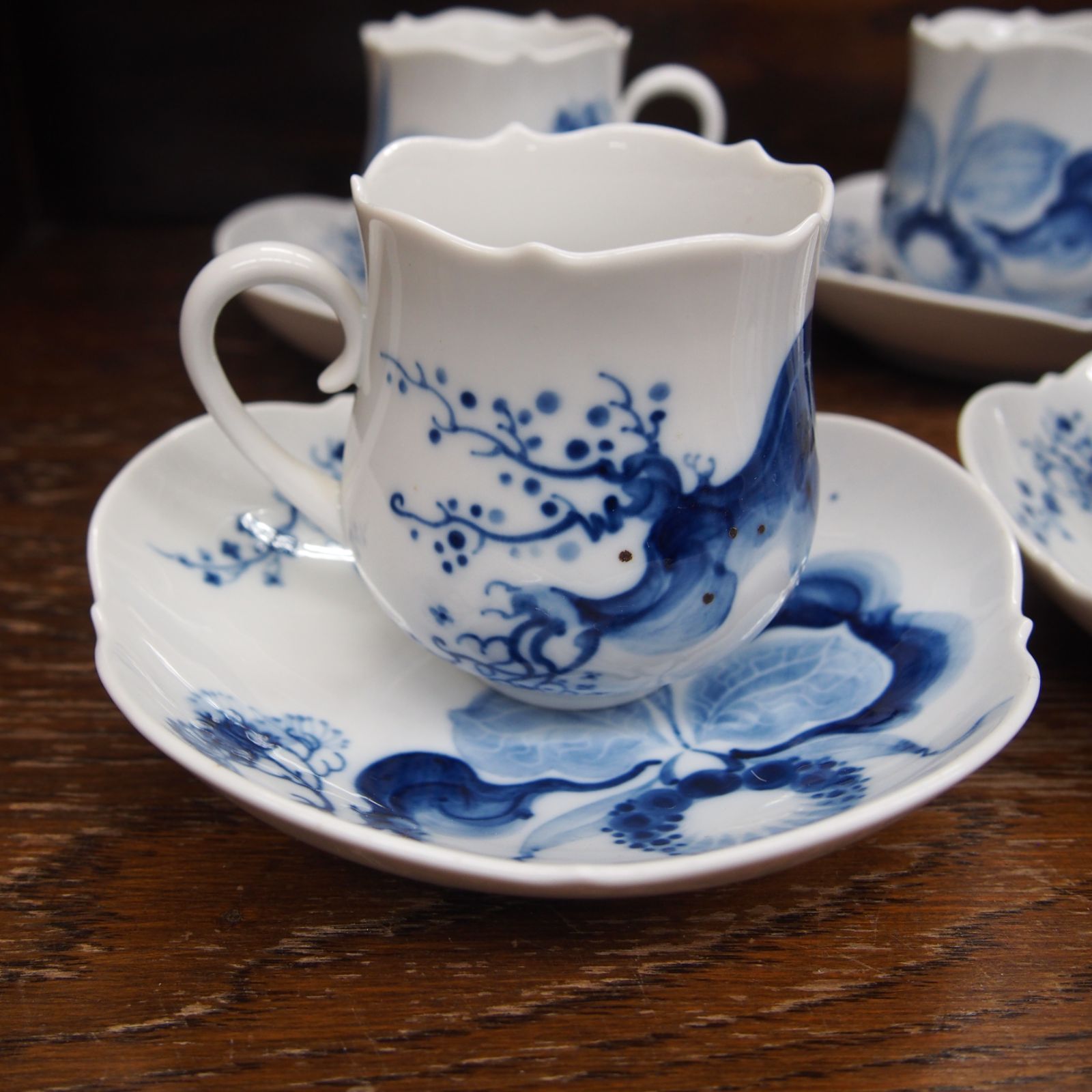 未使用 マイセン meissen ブルーオーキッド カップ ソーサー 6客セット
