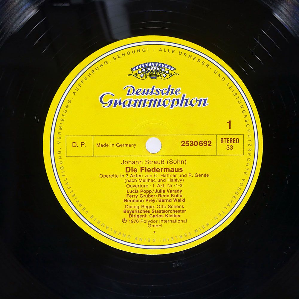 ドイツ盤 クライバー/J.シュトラウス : 喜歌劇こうもり全曲/DG 2707088