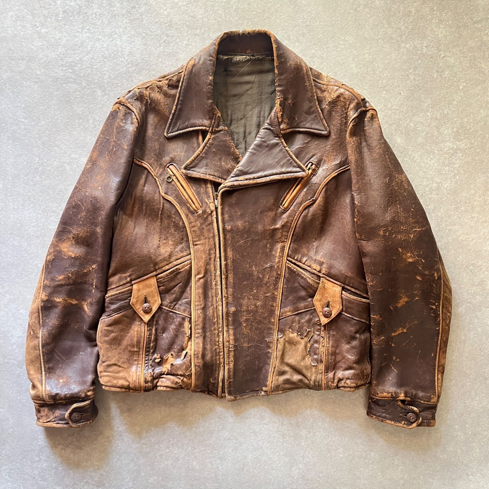 レア XL 40s スポーツジャケット アビエイター ライダース ダブル