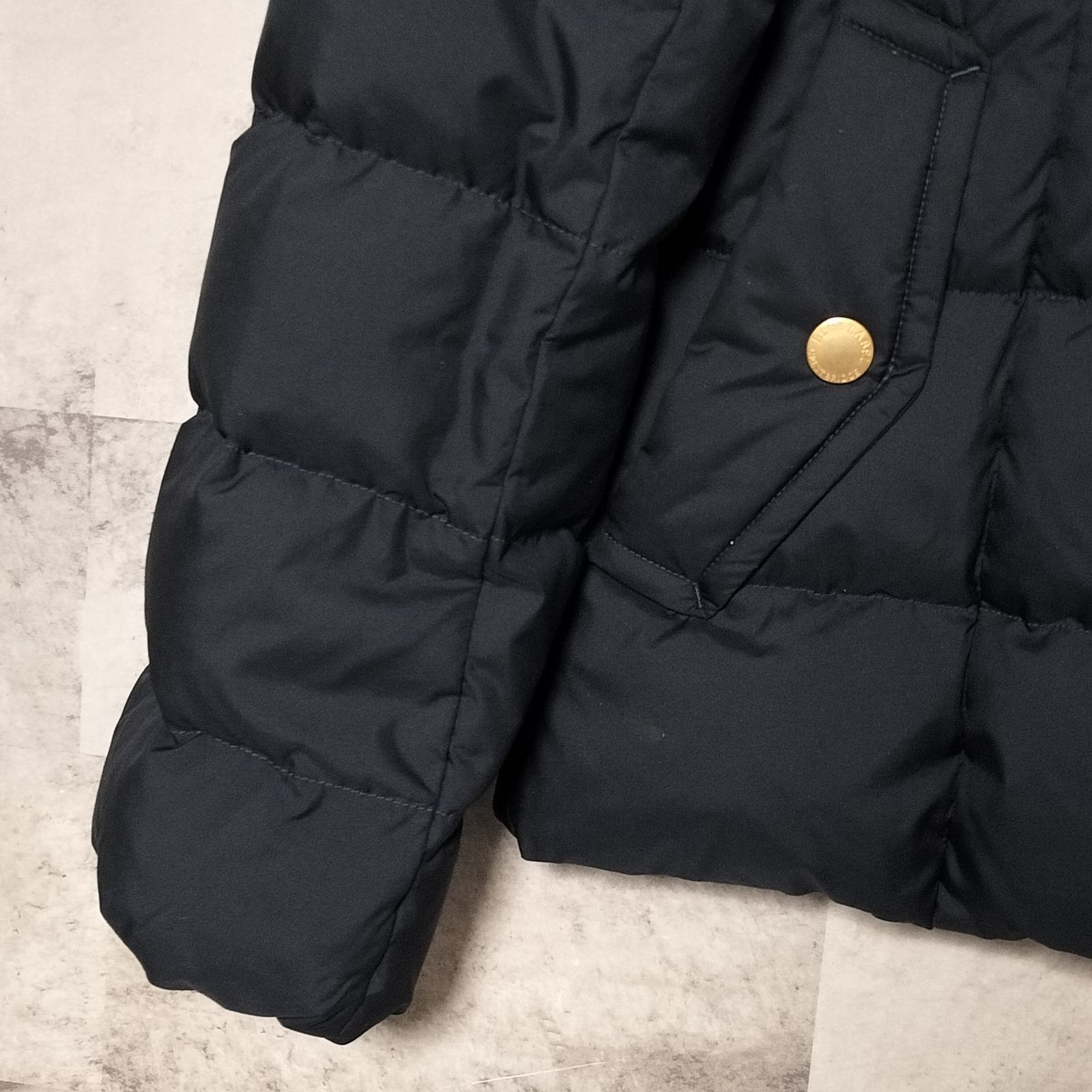 【美品】ブルーレーベルクレストブリッジ　金ボタン ダウンジャケット 裏地総柄 紺 美品】BLUE LABEL CRESTBRIDGE 3way ダウンジャケット 38サイズ М