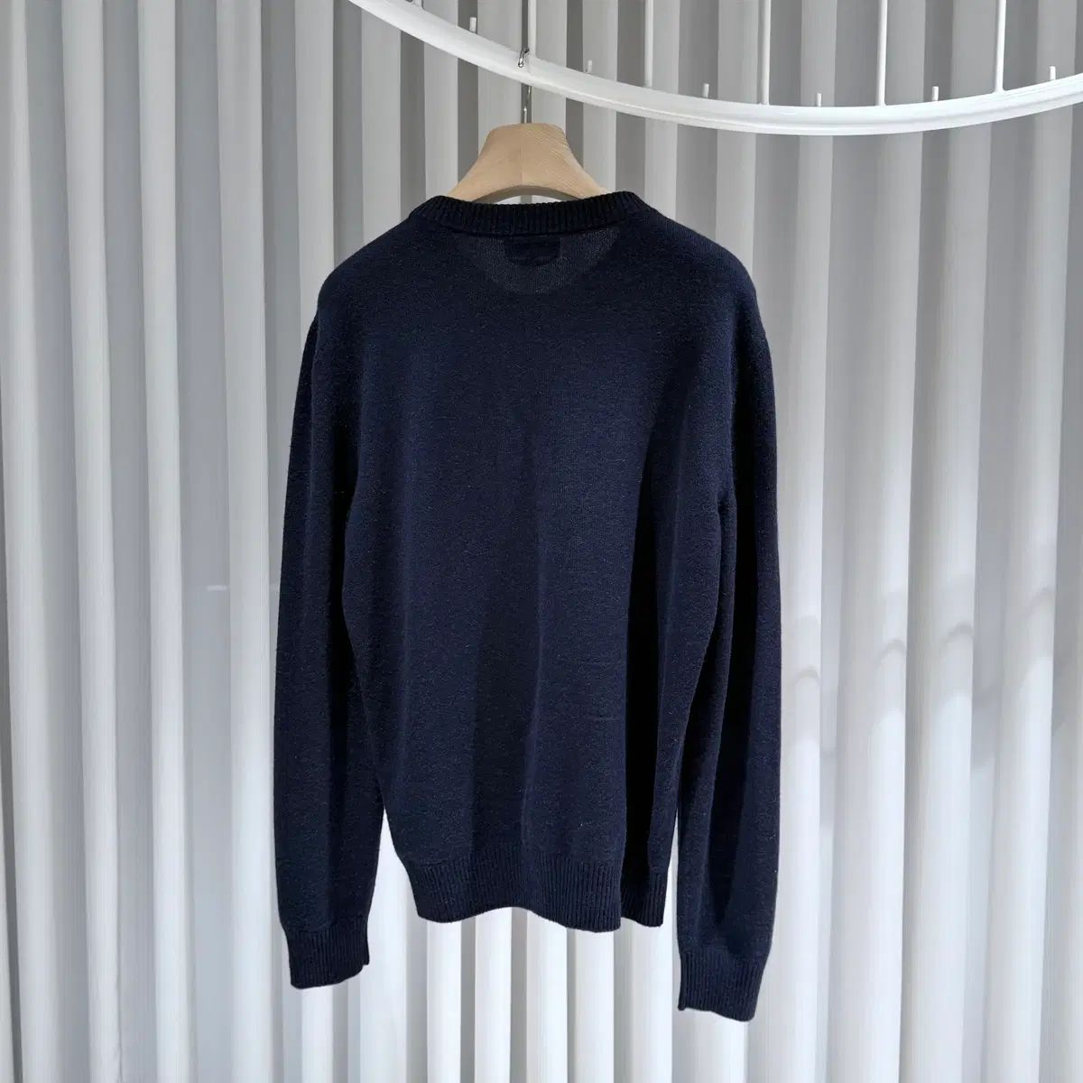 L / エルメス Hロゴ カシミア ネイビー ニット - メルカリ