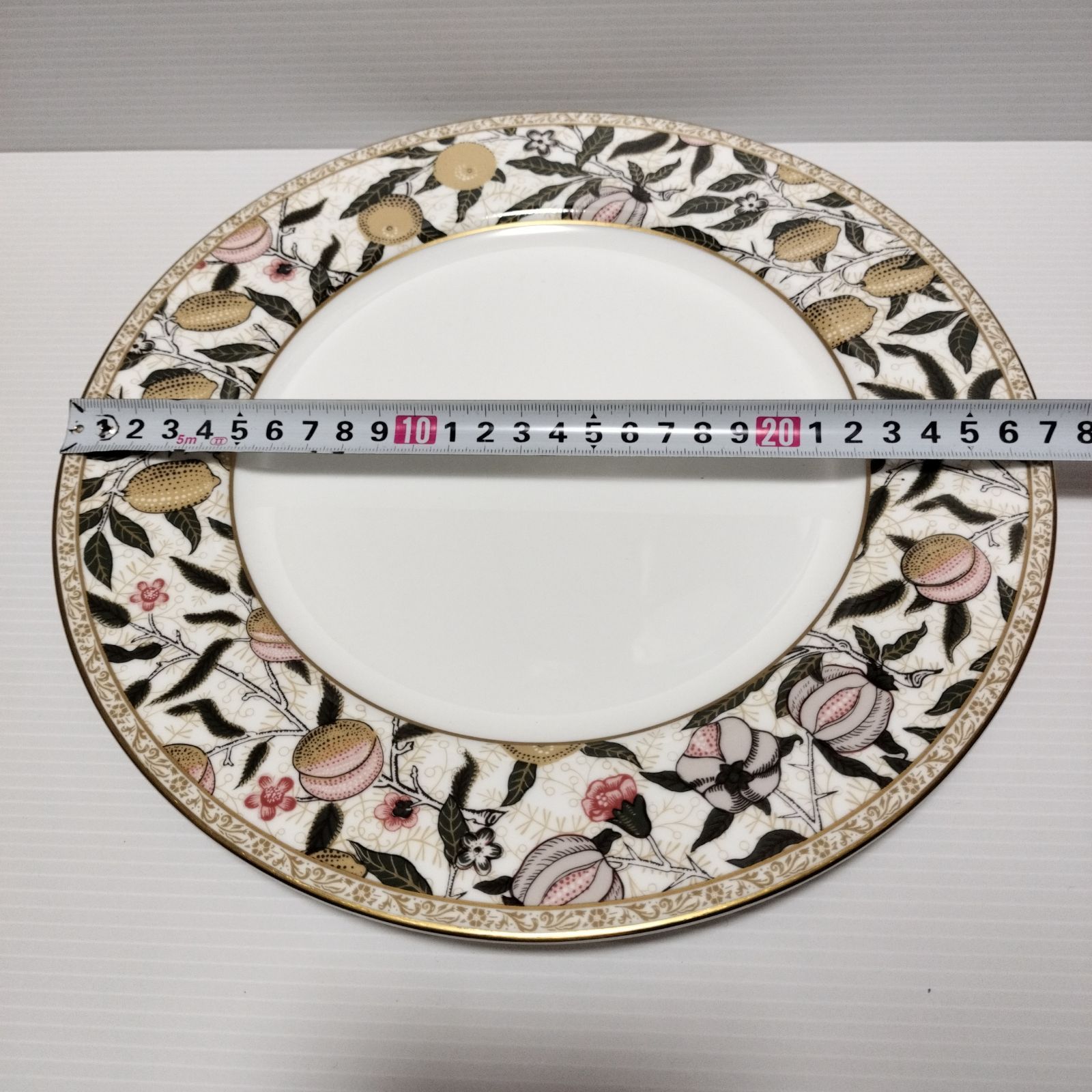 【未使用】ウィリアムモリス　皿　アイリス　ニッコー　プレート　小皿　お上品　レア Jubilee（ジュビリー） ウィリアムモリス柄 エコバンブープレート 20cm