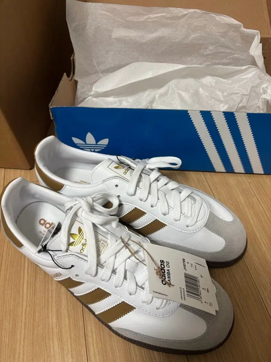 adidas アディダス サンバ OG 白 ブラウン 265