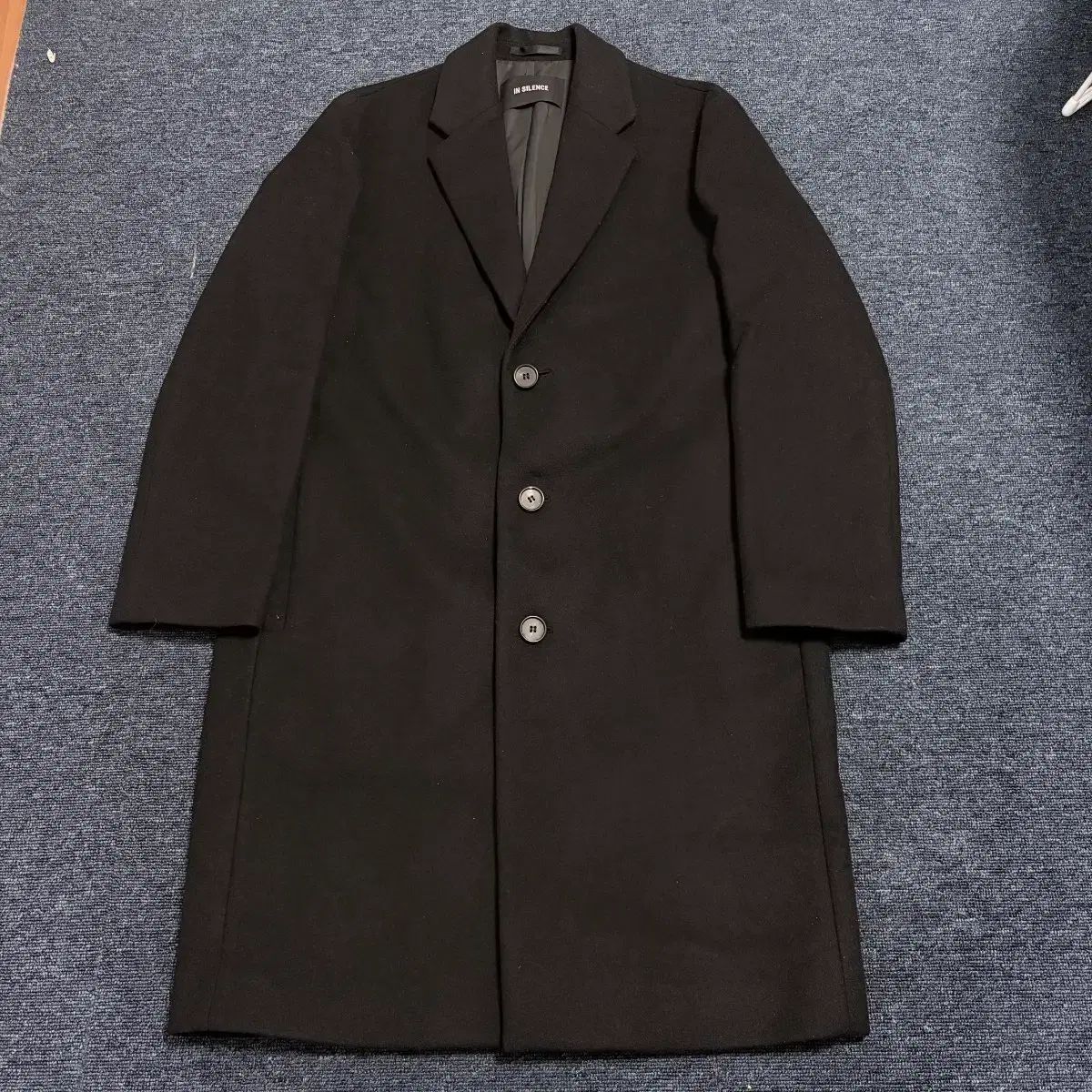 INSILENCE ウールカシミア Single ロング コート ブラック - メルカリ