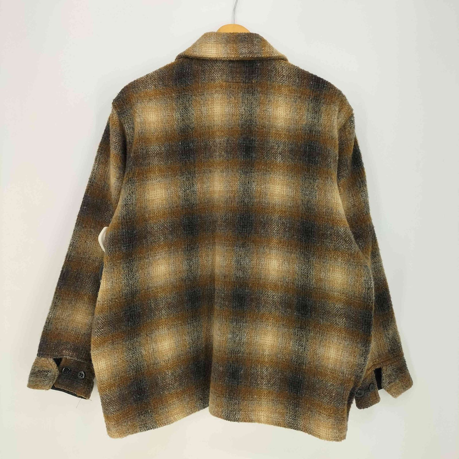 MELTON USA製 70s オンブレチェック CPO シャツ ジャケット メルトン melton 70s USA製 オンブレチェック CPOジャケット メンズ