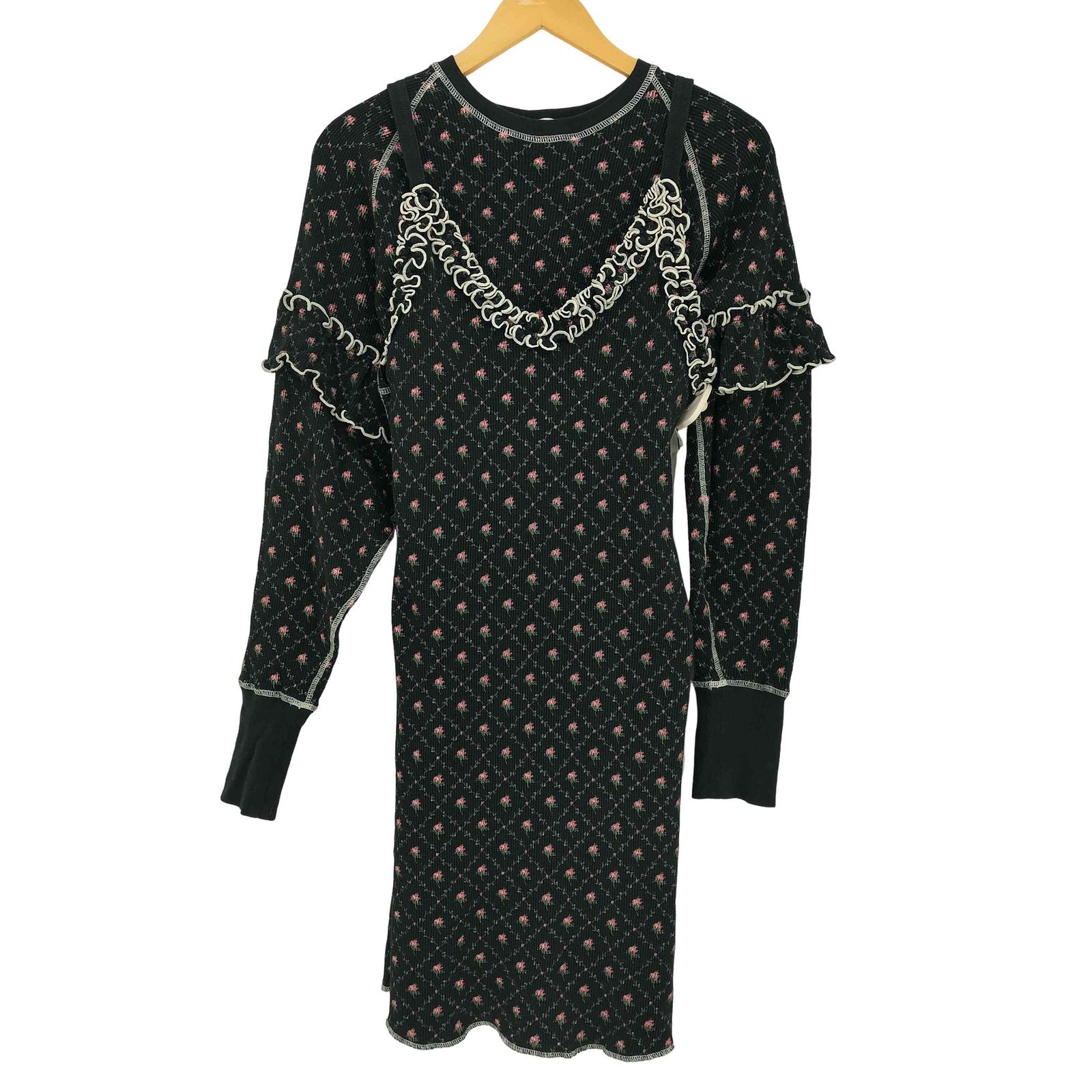 ユーズドフルギ USED古着 mag.by c フラワーサーマルキャミワンピース