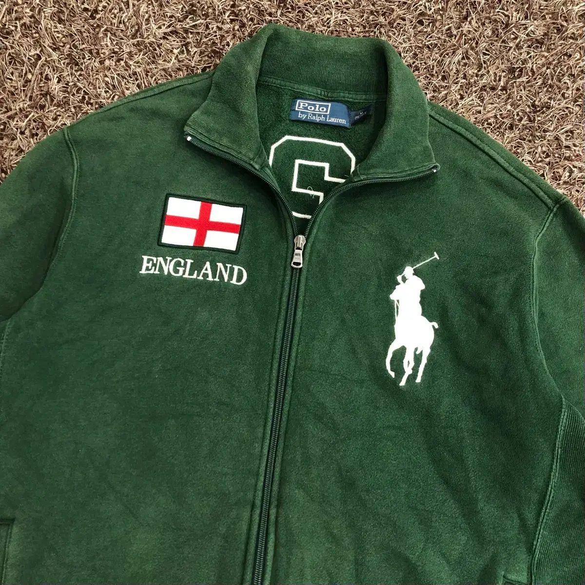 M ポロラルフローレン ビックポニー イングランド コットン ジップ