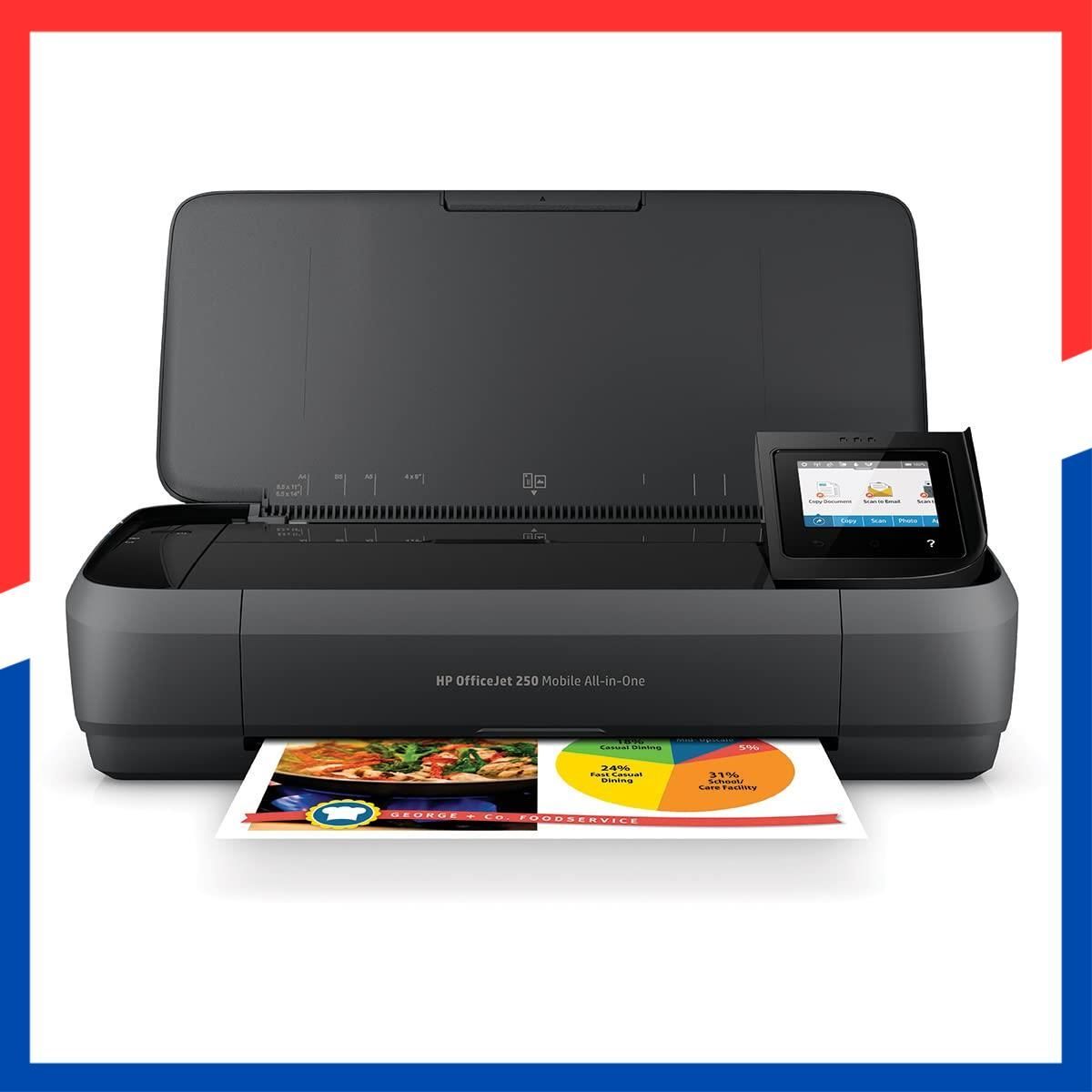 Officejet 250 モバイル Mobile AiO A 4インクジェット複合機 Wi-Fi 無線LAN プリンター ADF搭載 書類スキャン HP コンパクト スマホプリント対応 型番 CZ 992 ABJ