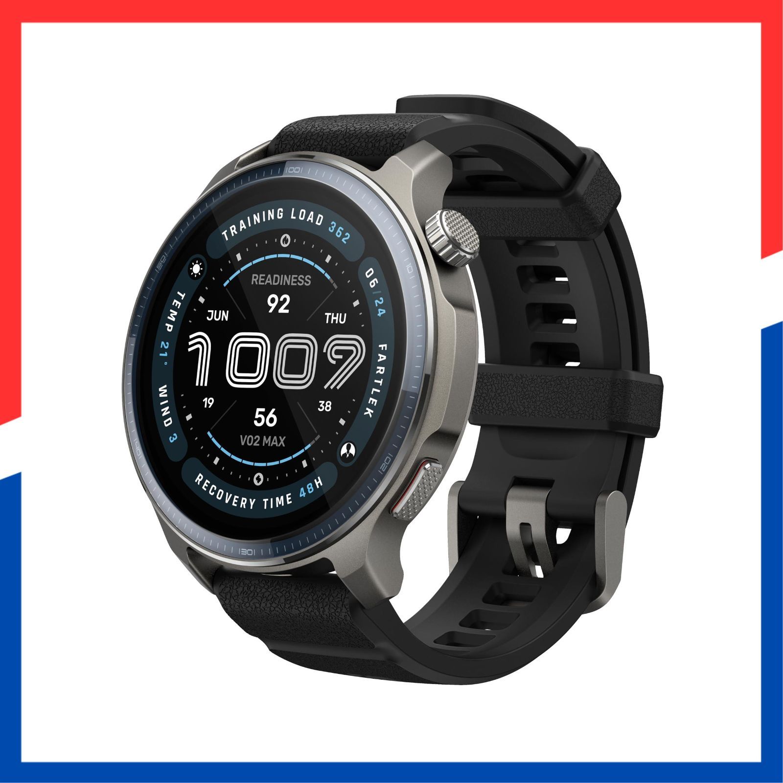 数量 21日間ロングバッテリー AIによる音声操作と睡眠 運動管理 オフラインマップ ゴルフ機能搭載 GPS内蔵 ナビゲーション サファイアガラス 170種類のスポーツモード マルチスポーツ対応 iPhone Android対応 スマートウォッチ 健康管