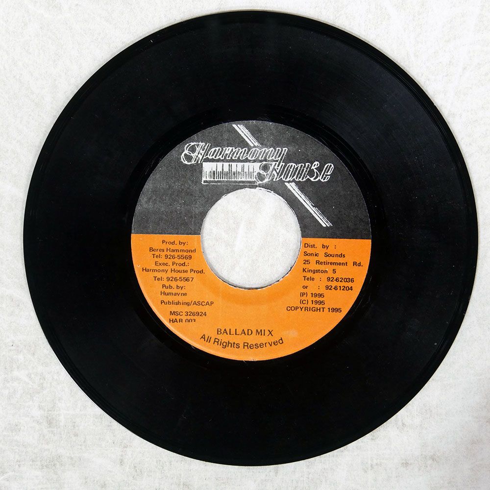 ジャマイカ盤 BERES HAMMOND/LOVE FROM A DISTANCE/HARMONY HOUSE