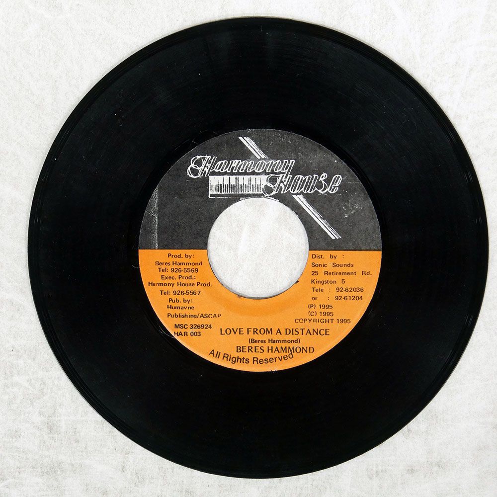 ジャマイカ盤 BERES HAMMOND/LOVE FROM A DISTANCE/HARMONY HOUSE