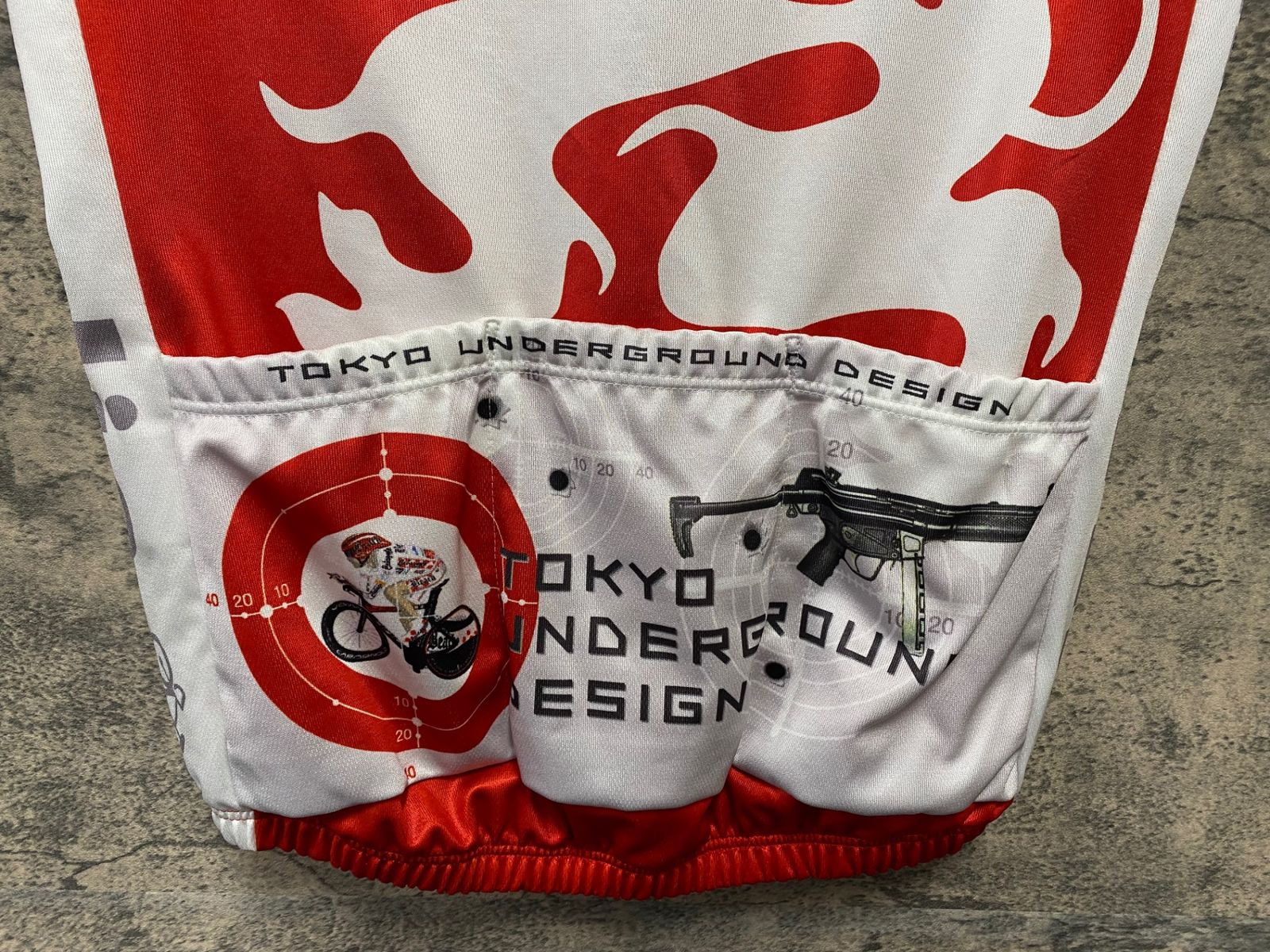 JT538 パンダーニ Pandani 半袖 サイクルジャージ 白 赤 M - メルカリ