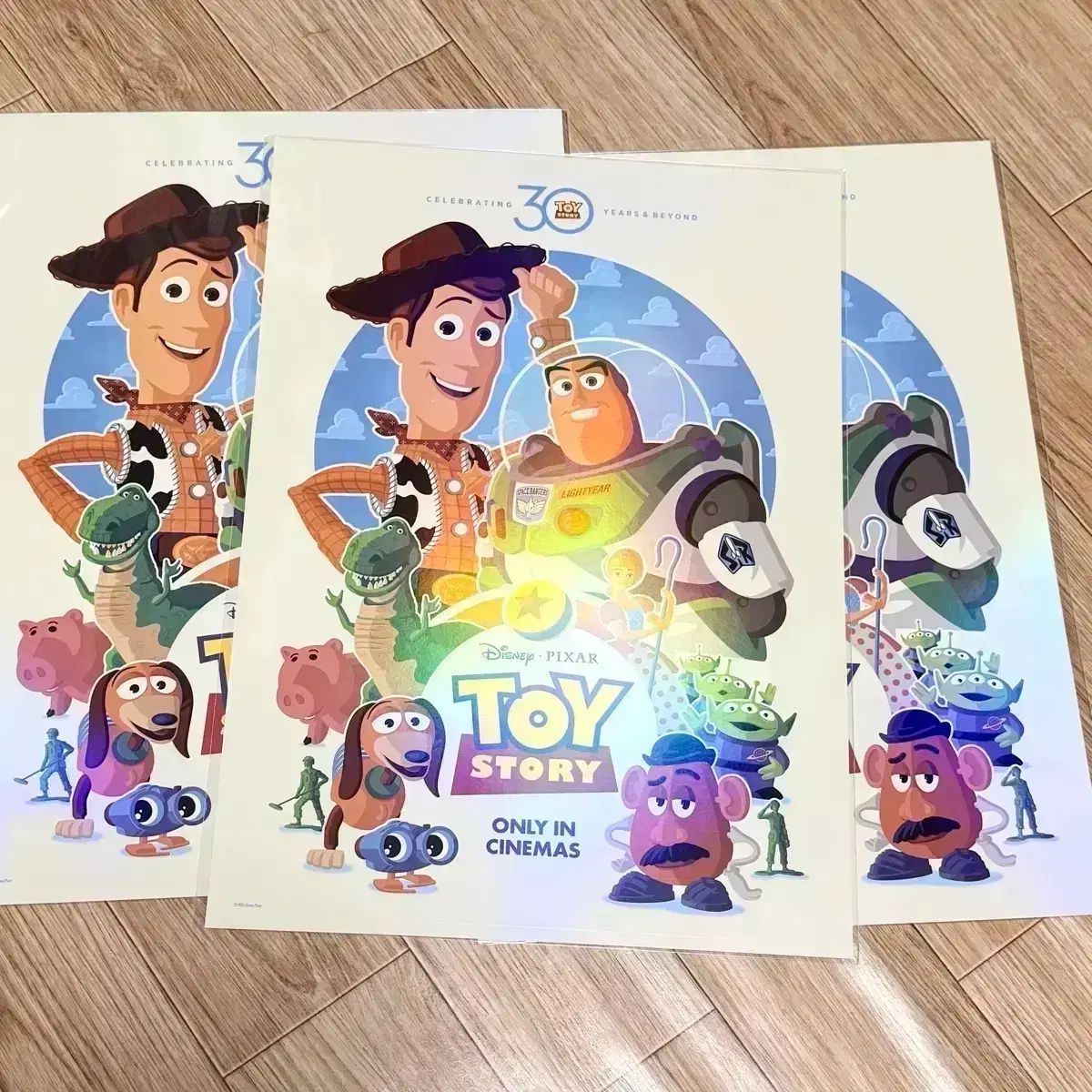 トイストーリー ポスター A3 オリジナル ホログラム加工 ポスター Pixar 映画