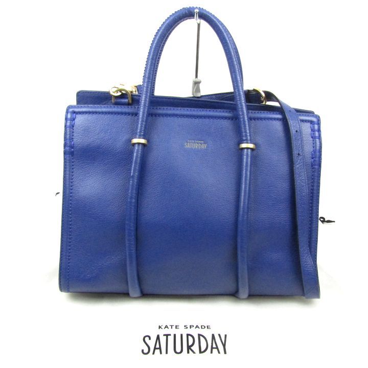 ケイトスペード サタデー トートバッグ ショルダーバッグ 2 way レザー 鞄 ブランド レディース ブルー Kate Spade
