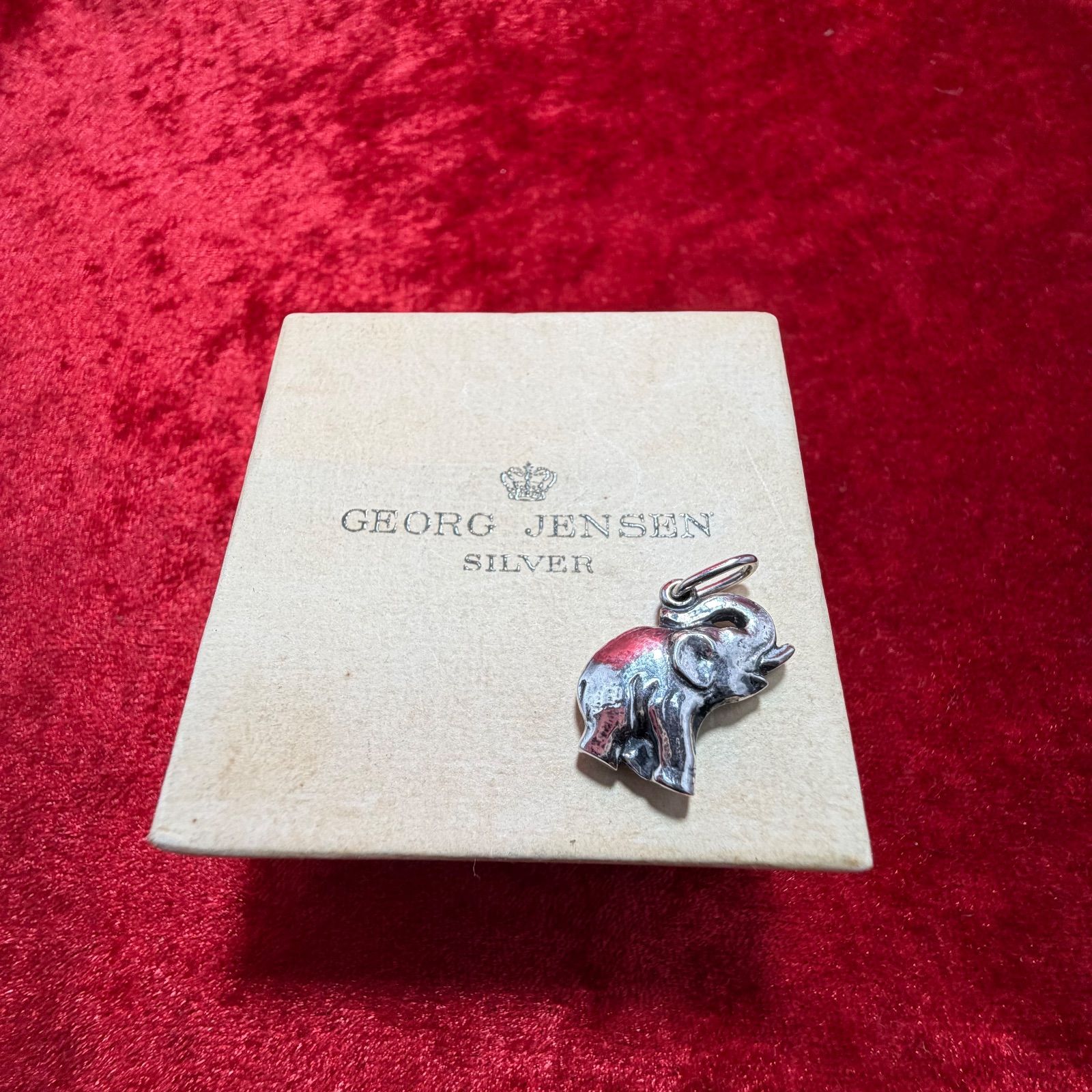 美品 チャーム エレファント ジョージジェンセン/GEORG JENSEN - メルカリ