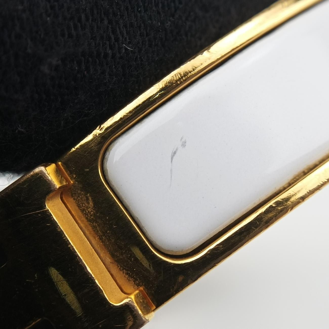 エルメスHermesクリッククラック ホワイト×ゴールド GP P - メルカリ