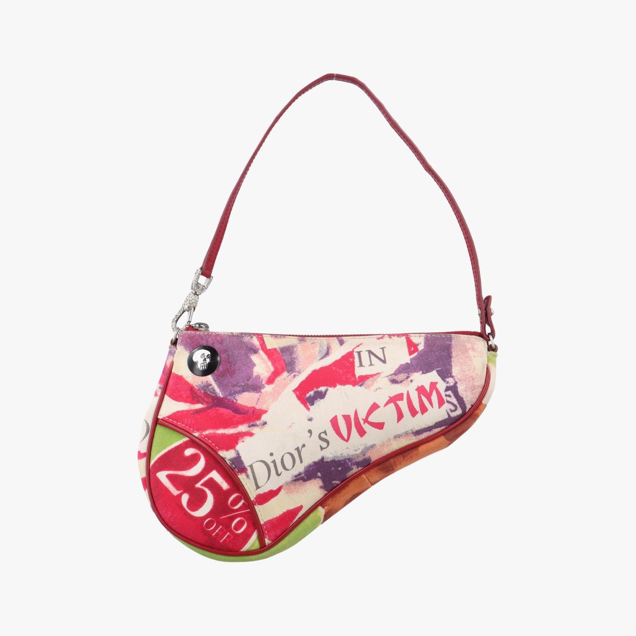 クリスチャンディオールChristian Diorサドルヴィクティムミニ マルチカラー キャンバス 01 RU 0023
