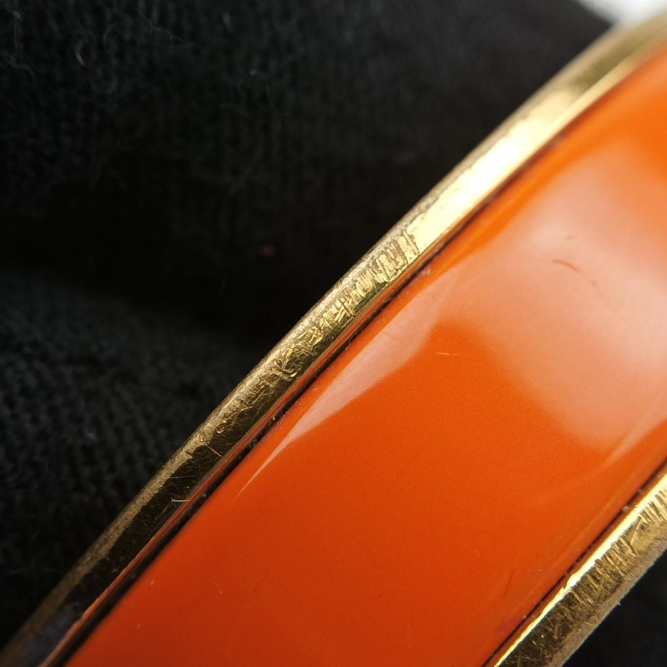 エルメスHermesクリッククラック オレンジ×ゴールド GP FI 01 25