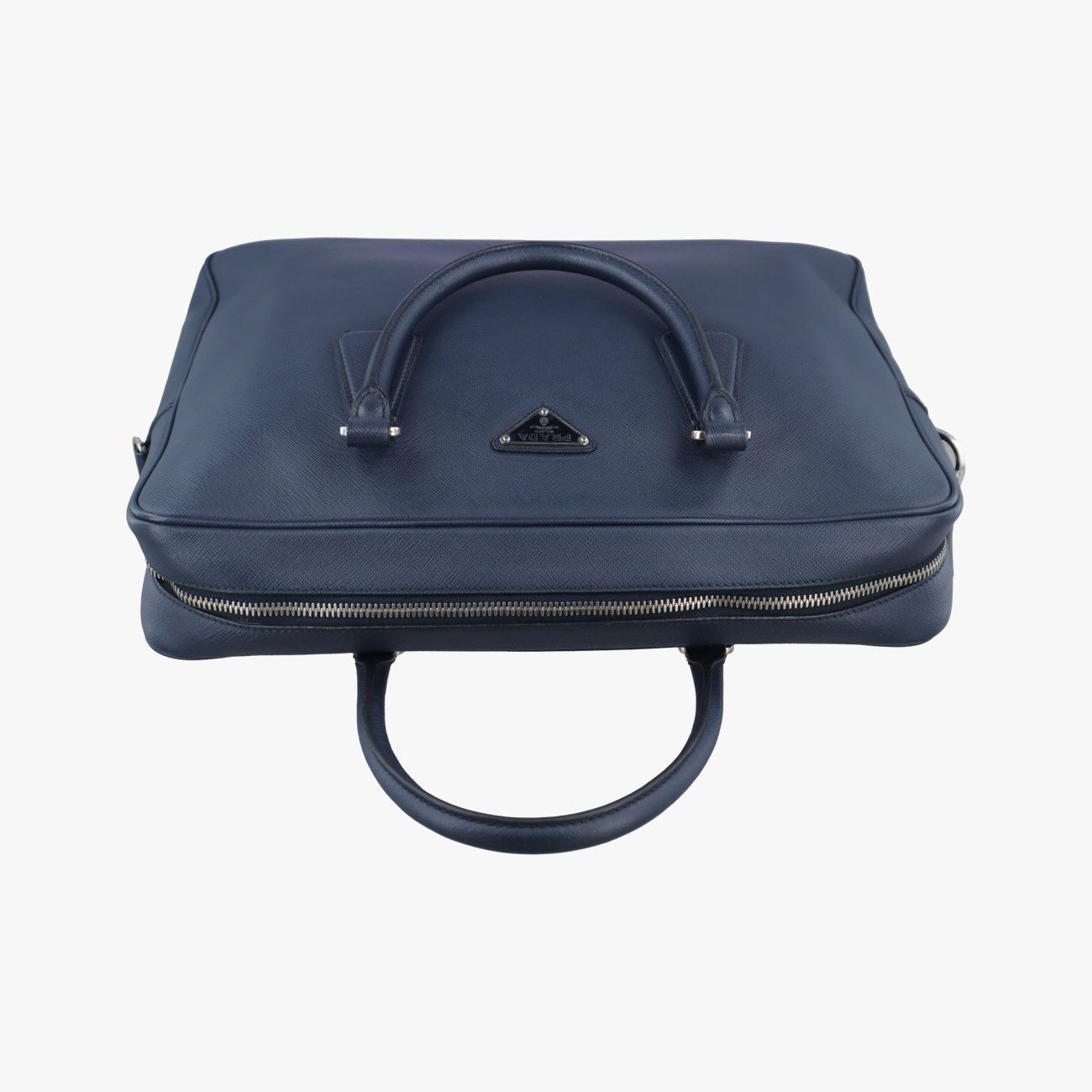 美品　PRADA 付属品付き　ビジネスバッグ 2VE011 サフィアーノ　紺 美品 PRADA 付属品付き ビジネスバッグ 2VE011 サフィアーノ 紺 美品