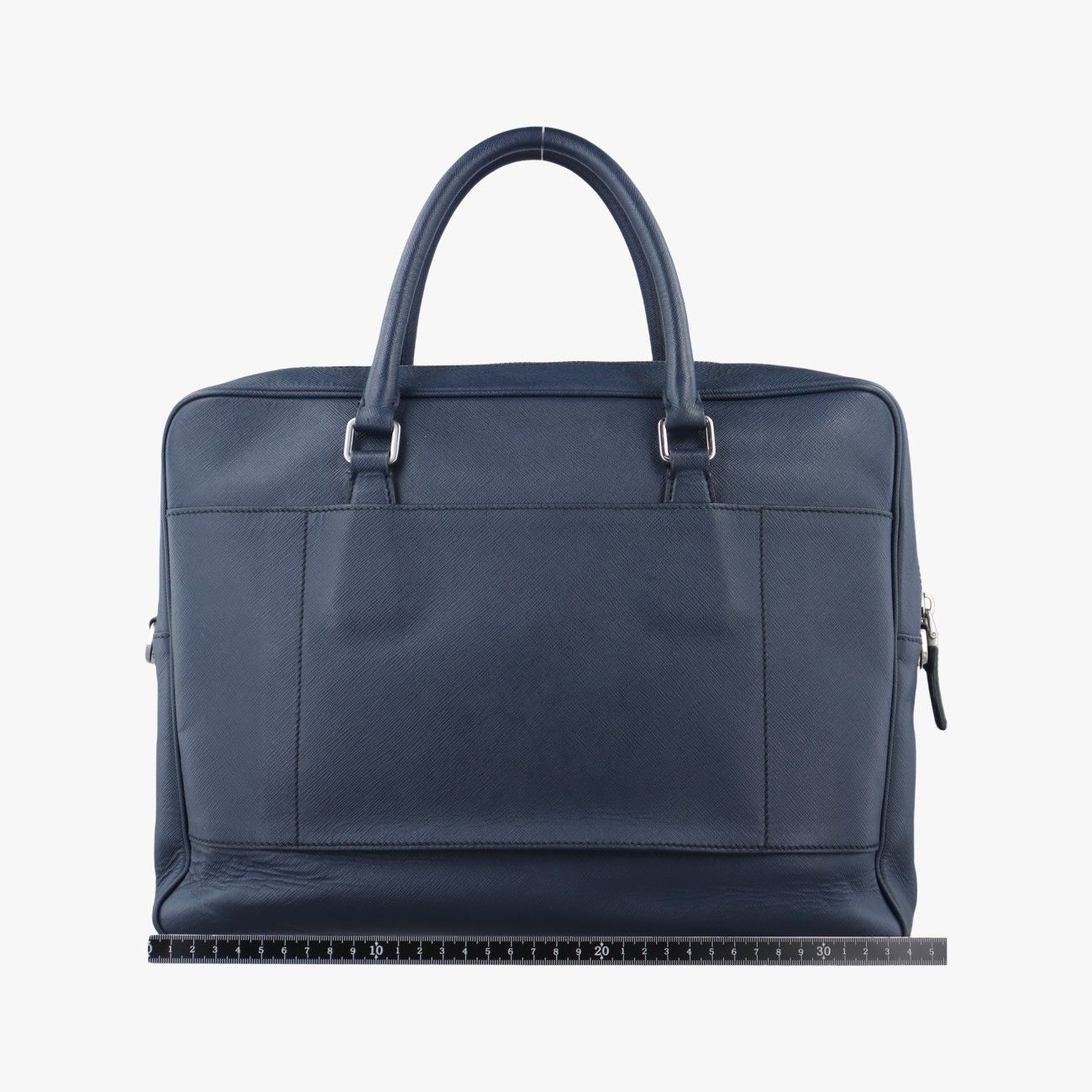 プラダPradaビジネス ブリーフケース ブルー サフィアーノレザー