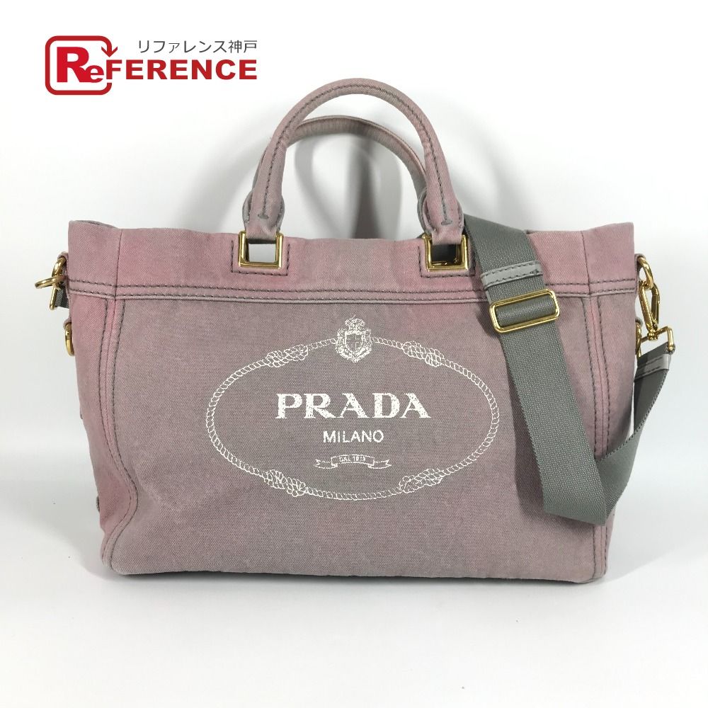 PRADA プラダ トートバッグ カナパ BN 2069 キャンバス グレー系